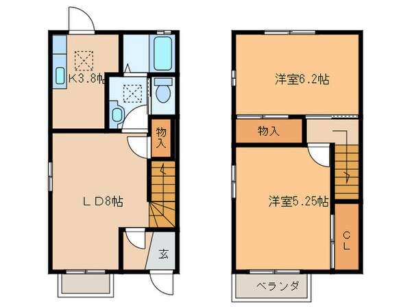 グレース大島　C棟の物件間取画像